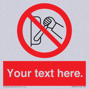 Custom Do Not Operate Sign